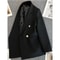 Womens Double Breasted Blazer Elegant Spring Autumn Coat 2