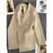 Womens Double Breasted Blazer Elegant Spring Autumn Coat 4