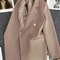 Womens Double Breasted Blazer Elegant Spring Autumn Coat 9