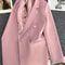 Womens Double Breasted Blazer Elegant Spring Autumn Coat 10