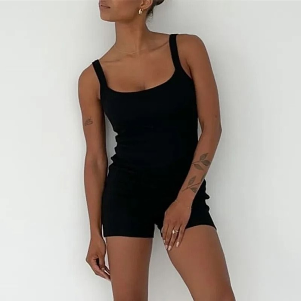 Womens Casual Bodycon Sleeveless Romper 4