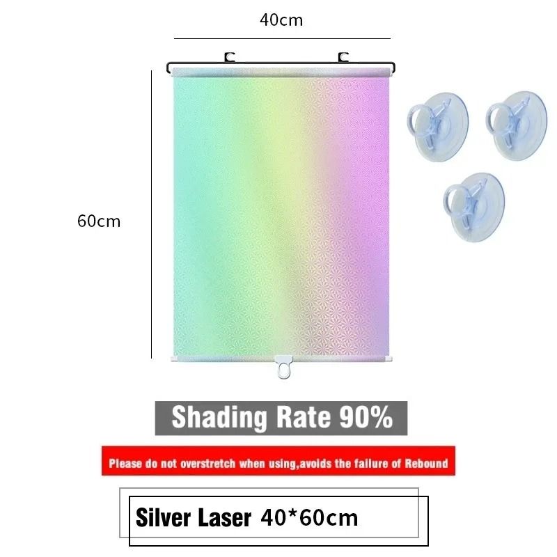 Universal Suction Cup Blackout Roller Blinds For Windows And Cars 12