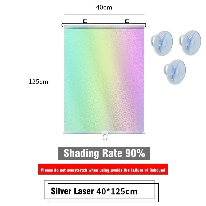 Universal Suction Cup Blackout Roller Blinds For Windows And Cars 13