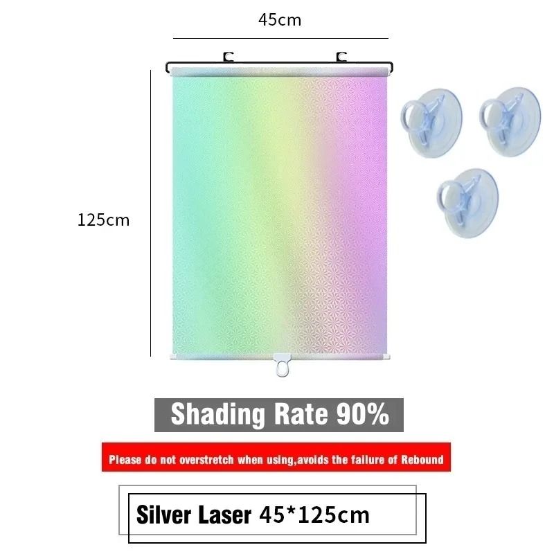 Universal Suction Cup Blackout Roller Blinds For Windows And Cars 14