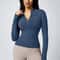 Womens Slim Fit Zip Up Athletic Jacket Long Sleeve Quick Dry 6