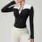 Womens Slim Fit Zip Up Long Sleeve Workout Jacket 6