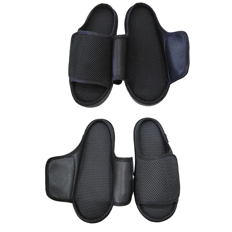 Womens Mens Diabetic Orthopedic Slippers Adjustable Open Toe Indoor Outdoor 3