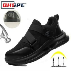lightweight safety work shoes with anti smashing and anti puncture protection for men