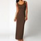 Sleeveless Women High Stretch Maxi Dress 11