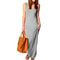Sleeveless Women High Stretch Maxi Dress 13