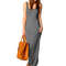Sleeveless Women High Stretch Maxi Dress 14