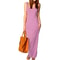 Sleeveless Women High Stretch Maxi Dress 17
