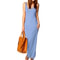 Sleeveless Women High Stretch Maxi Dress 2