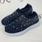 Shining Crystal Flats Mesh Sneakers For Women 7