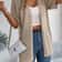 Spring Summer Knitted Cardigan Casual Solid Color Hollow Out Tops For Women 2