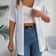 Spring Summer Knitted Cardigan Casual Solid Color Hollow Out Tops For Women 13
