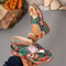 Women Summer Mixed Color Wedge Sandals Casual Outdoor Beach Shoes Large Size 1