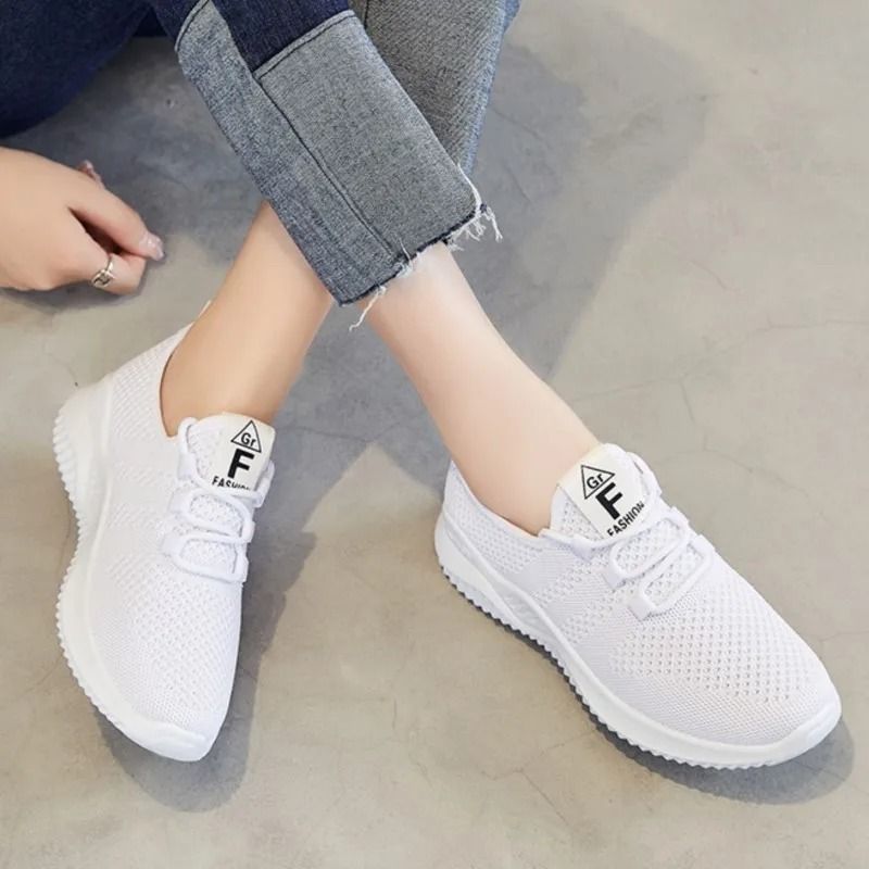 Summer Casual Flats Comfort Soft Bottom Sports Shoes Breathable Mesh Lightweight Sneakers 3