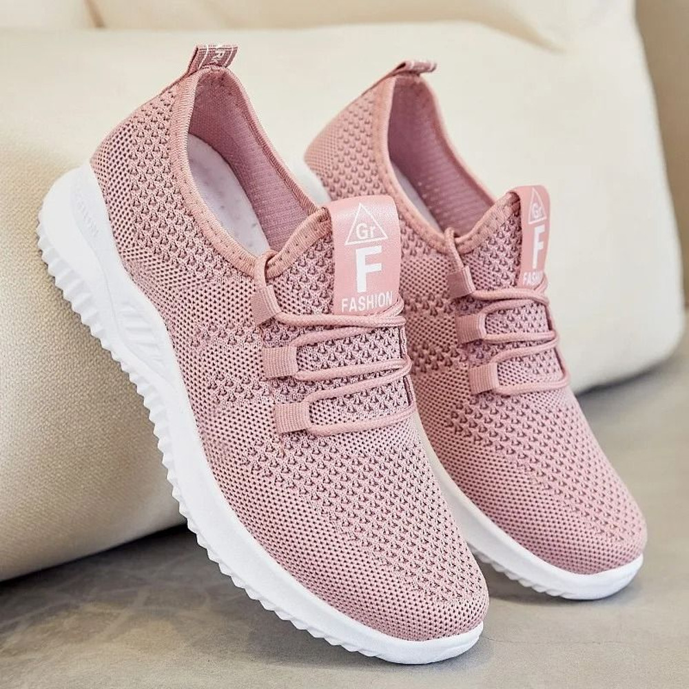 Summer Casual Flats Comfort Soft Bottom Sports Shoes Breathable Mesh Lightweight Sneakers 4