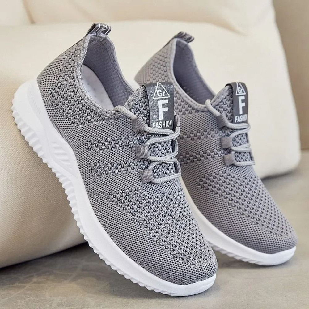 Summer Casual Flats Comfort Soft Bottom Sports Shoes Breathable Mesh Lightweight Sneakers 5