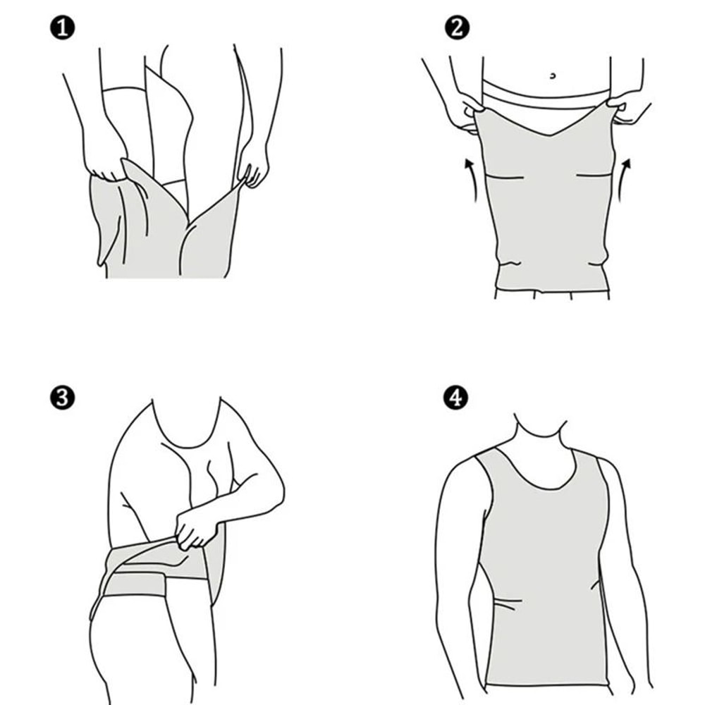 Mens Slimming Compression Vest Tummy Control Shapewear 4