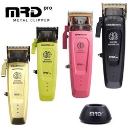 smart brain hair clipper professional full metal cordless trimmer with digital brushless motor