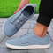 Wide Toe Men Shoes Breathable Knitted Mesh Soft Sole Casual Walking Shoes 1