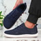 Wide Toe Men Shoes Breathable Knitted Mesh Soft Sole Casual Walking Shoes 3