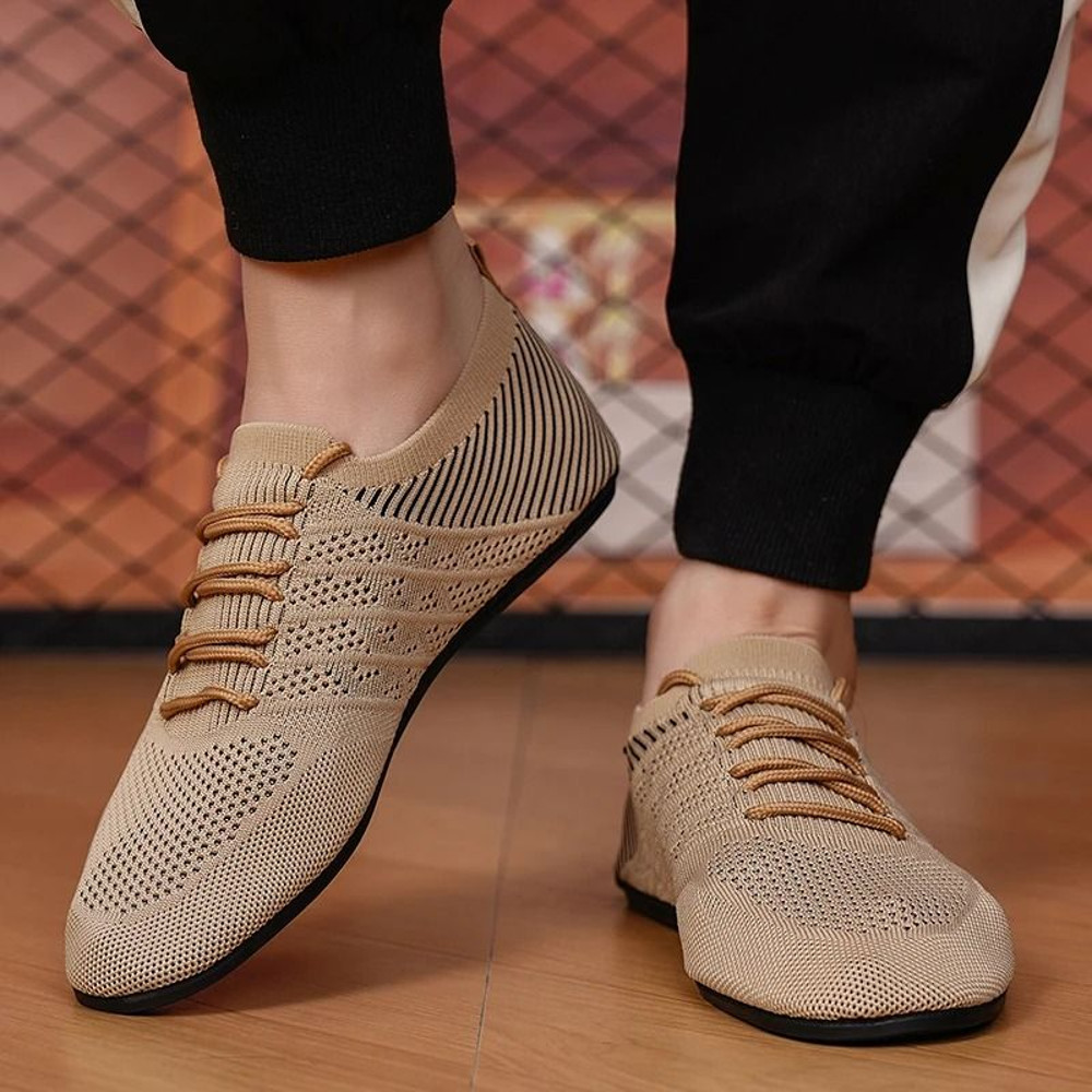 Mens Breathable Mesh Loafers Lightweight Anti Slip Casual Driving Shoes 3