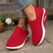 Womens Mesh Breathable Slip On Platform Sneakers Comfortable Air Cushion Walking Shoes 11