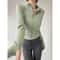 Sun Quick Drying Sports Jacket Womens Yoga Running Long Sleeve Zipper Top 11