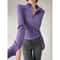 Sun Quick Drying Sports Jacket Womens Yoga Running Long Sleeve Zipper Top 15