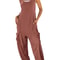 Casual Sleeveless Baggy Harem Jumpsuit Loose Wide Leg Overalls For Women 9