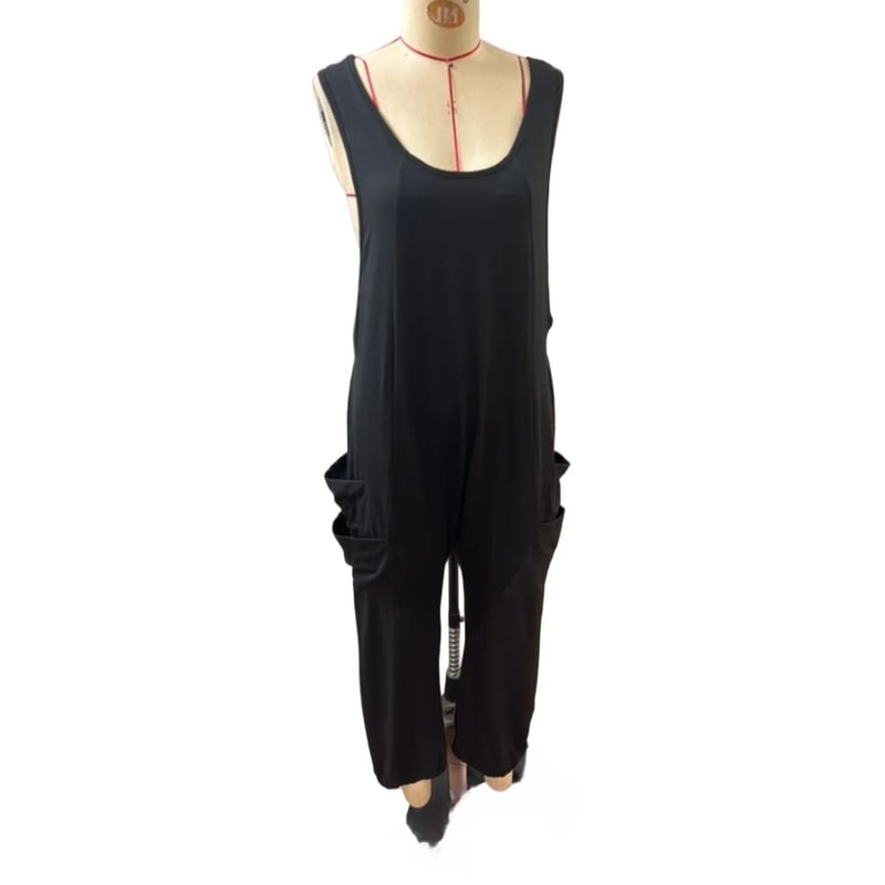 Casual Sleeveless Baggy Harem Jumpsuit Loose Wide Leg Overalls For Women 6
