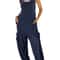 Casual Sleeveless Baggy Harem Jumpsuit Loose Wide Leg Overalls For Women 12