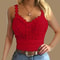 Lace Strap V Neck Crop Top Sleeveless Casual Vest For Women 1