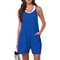 Summer Casual Sleeveless Adjustable Strap Loose Jumpsuit Shorts For Women 11