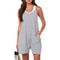 Summer Casual Sleeveless Adjustable Strap Loose Jumpsuit Shorts For Women 12