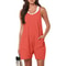 Summer Casual Sleeveless Adjustable Strap Loose Jumpsuit Shorts For Women 14