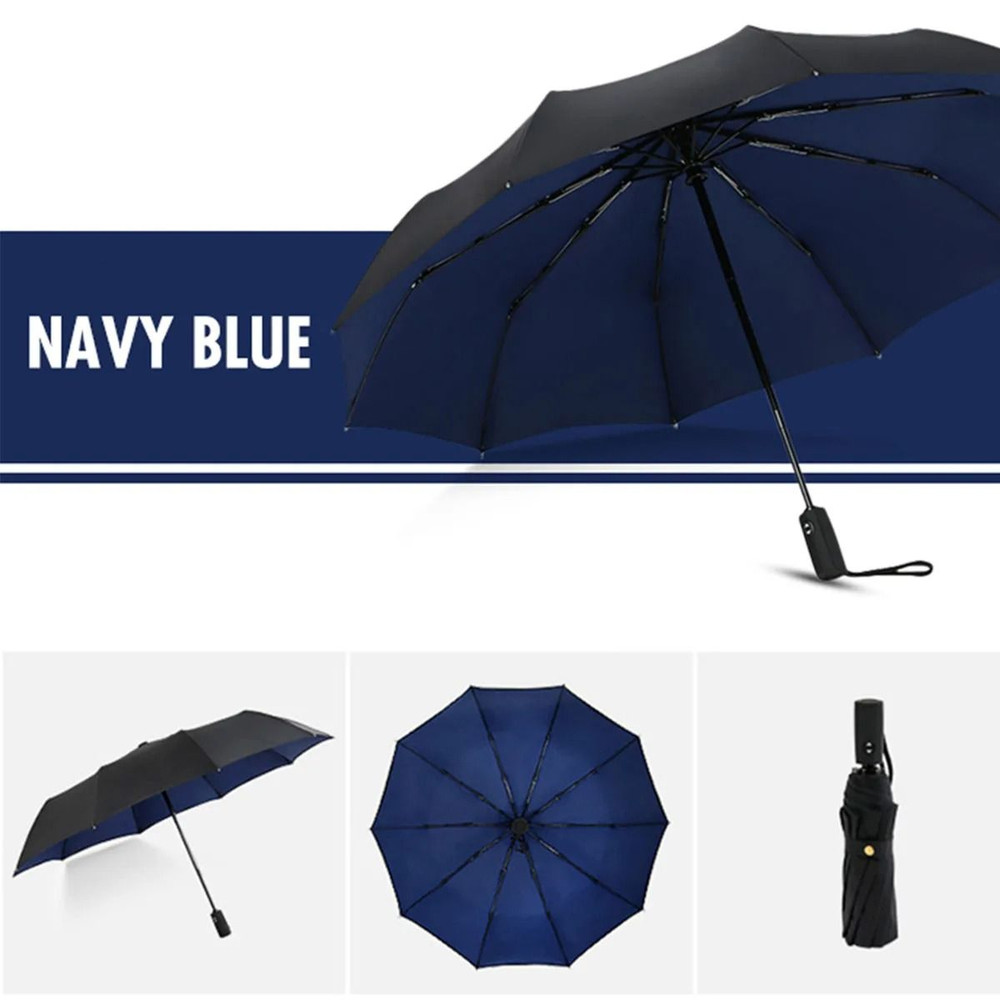 Windproof Double Layer Fully Automatic Folding Umbrella 11