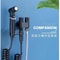 Handheld Bidet Toilet Sprayer Set With Adjustable Pressure And Dual Switch 3