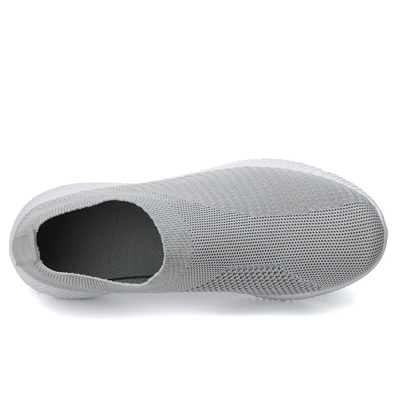 Women Vulcanized Shoes Casual Slip On Flats Plus Size 4