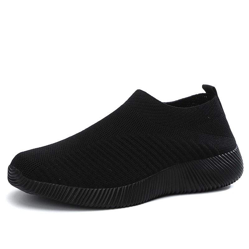 Women Vulcanized Shoes Casual Slip On Flats Plus Size 6