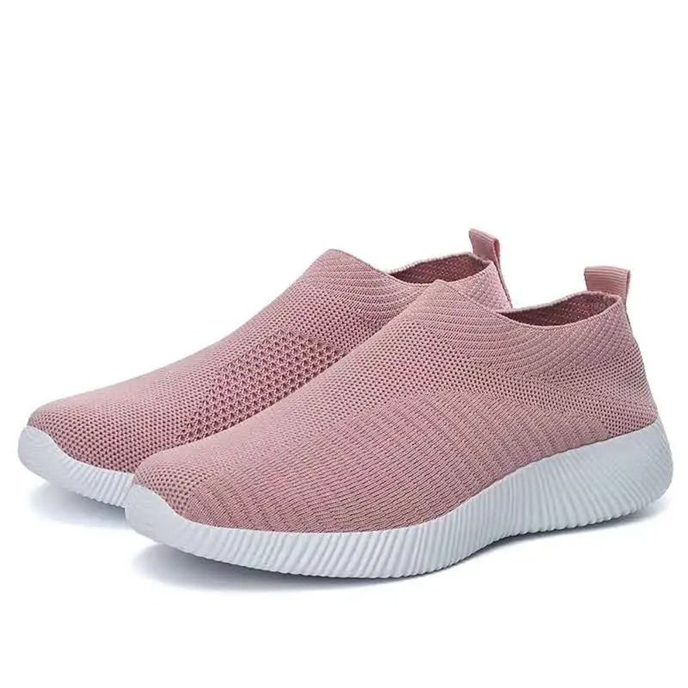 Women Vulcanized Shoes Casual Slip On Flats Plus Size 8