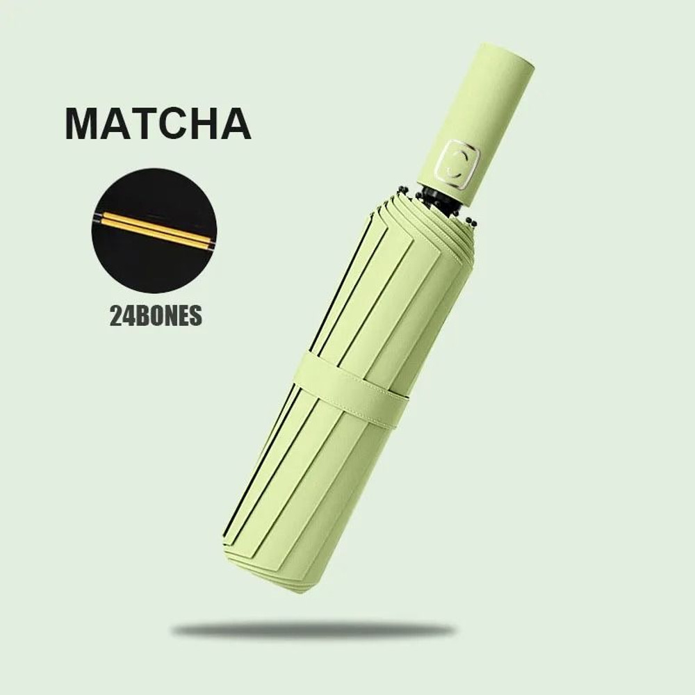 Large 24 Bone Automatic Umbrella Collapsible Sunshade UV Protection 7
