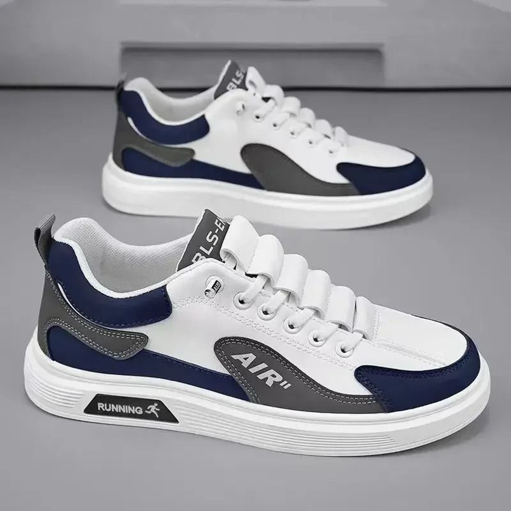 Trend 2025 New Mens Leather Casual Low Top Running Shoes 1