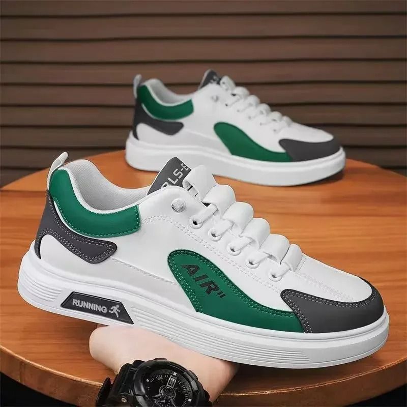 Trend 2025 New Mens Leather Casual Low Top Running Shoes 2