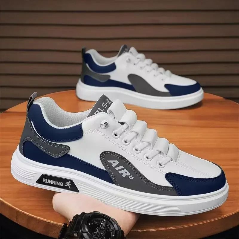 Trend 2025 New Mens Leather Casual Low Top Running Shoes 3