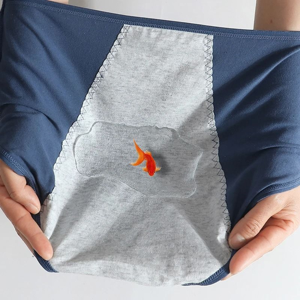 High Waist Leak Proof Cotton Period Panties Plus Size Women Briefs 2