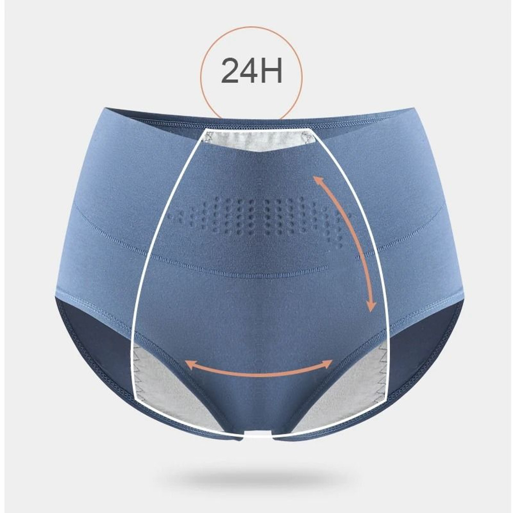 High Waist Leak Proof Cotton Period Panties Plus Size Women Briefs 4